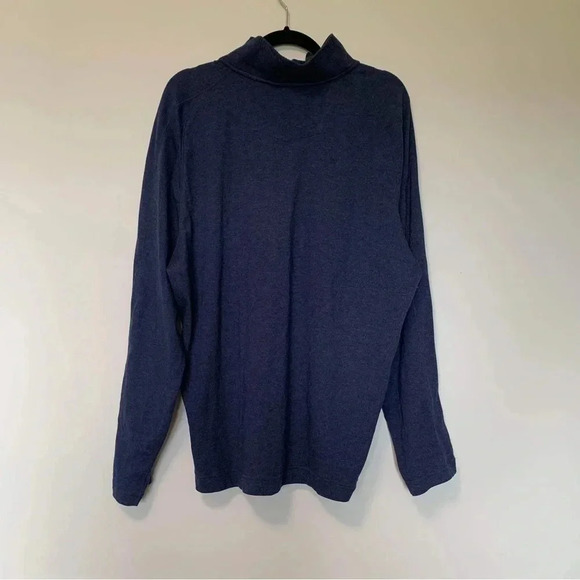 Robert Graham  navy quarter zip sweater - Picture 3 of 5